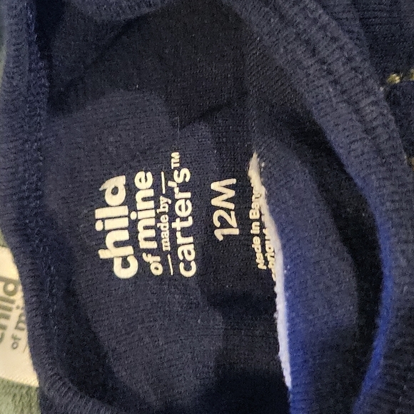 CARTER'S Child of Mine Vest and Onesies Bodysuit Set 12 months - Picture 5 of 5